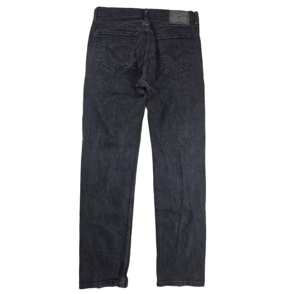 Levi's 505 Regular Fit Black Wash‎ Denim Straight Leg Jeans Men's Size 34x34